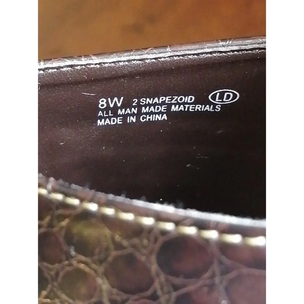 A2 by Aerosoles Heels Womens Snapezoid Brown 8 Wide Slip On Mules Chic